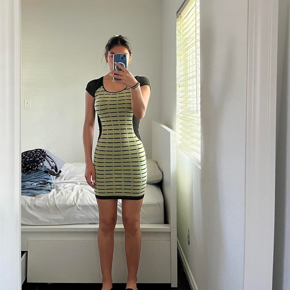 Bebe y2k mini bodycon dress
